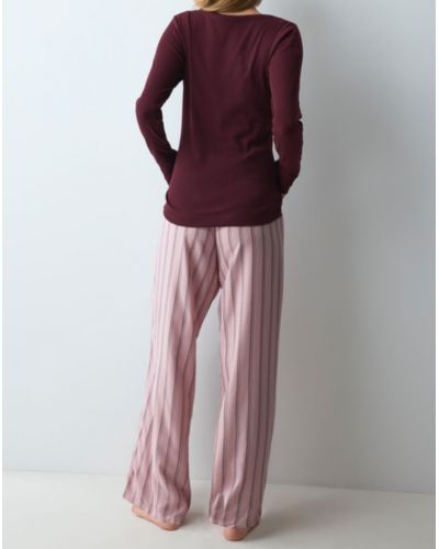 Long pyjama algodón Nuit Triumph (Red Dark Comb)