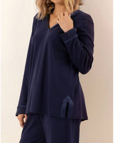 Pijama 100% algodón Interlock Le Chat Philo (Marine)