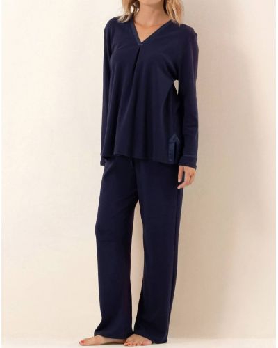 Pyjama Interlock 100% cotton Le Chat Philo (Marine)