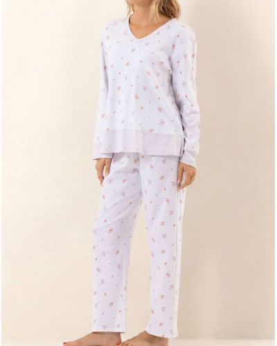 Pijama Interlock 100 % Algodón Le Chat Songe (Ciel)