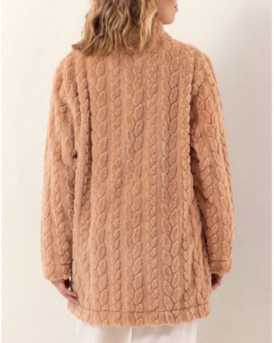 Veste manches longues boutonnée Le Chat Essentiel (Beige)