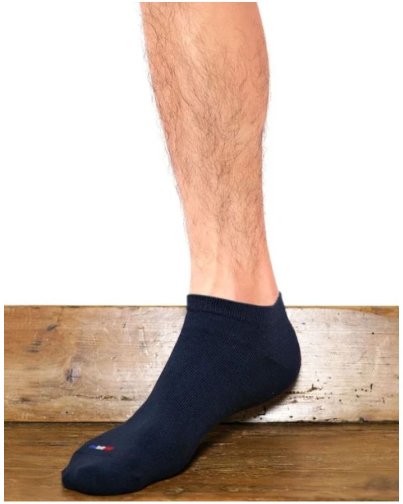 Calcetines de hombre en algodón Maison Broussaud Drapeau (Marine)