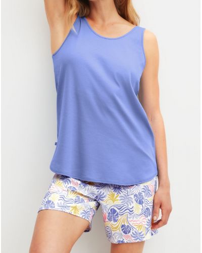 Pyjama court 100% coton Interlock Calida Coastal Dreams (Persian Jewel)