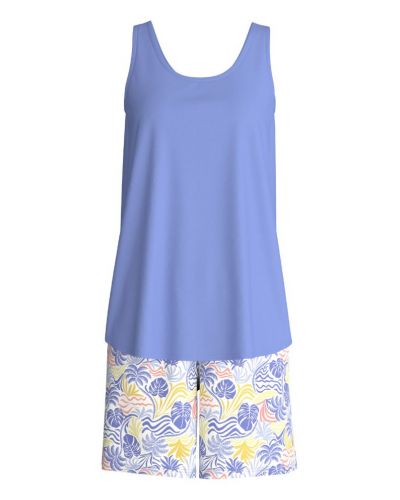 Pyjama court 100% coton Interlock Calida Coastal Dreams (Persian Jewel)