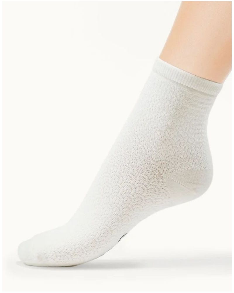 Calcetines Mujer de Lana Maison Broussaud Punto Calado (Ecru)