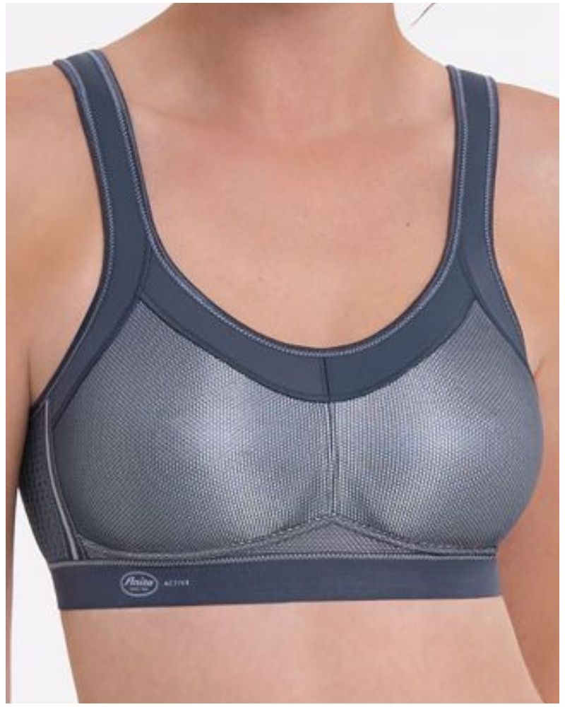 Sujetador de deporte sin aros sujeción Anita Active Momentum (Anthracite)
