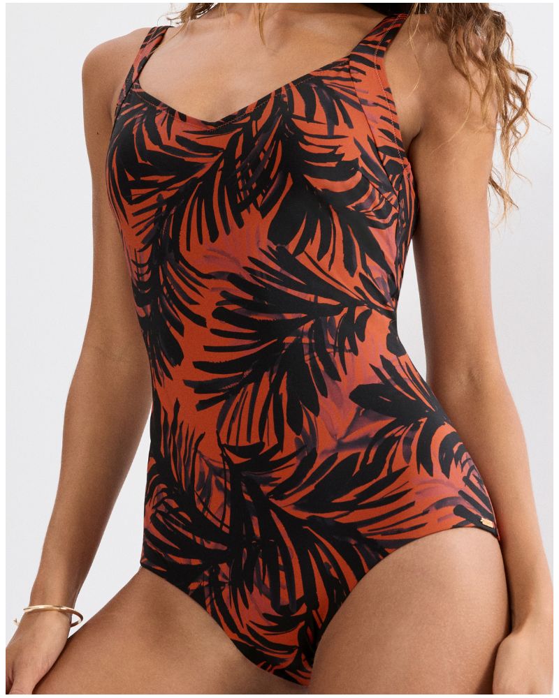 Maillot de bain une pièce Triumph Summer Palm (Brown Dark Comb)