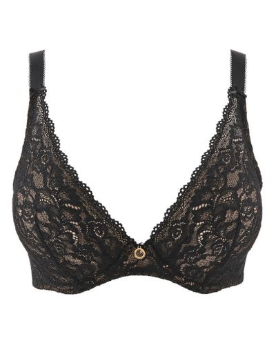 Soutien-gorge triangle plunge Aubade Rosessence (Noir)