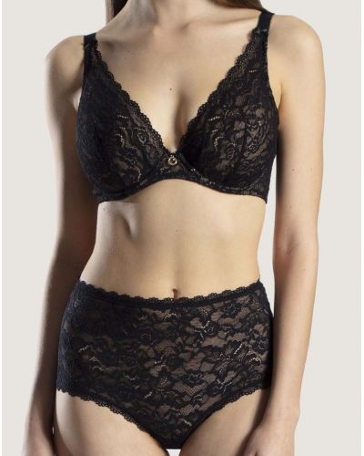 Soutien-gorge triangle plunge Aubade Rosessence (Noir)