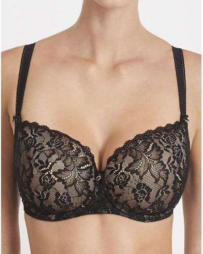 Soutien-gorge corbeille coque Aubade Rosessence (Noir)