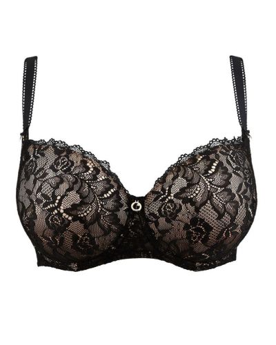 Soutien-gorge corbeille coque Aubade Rosessence (Noir)