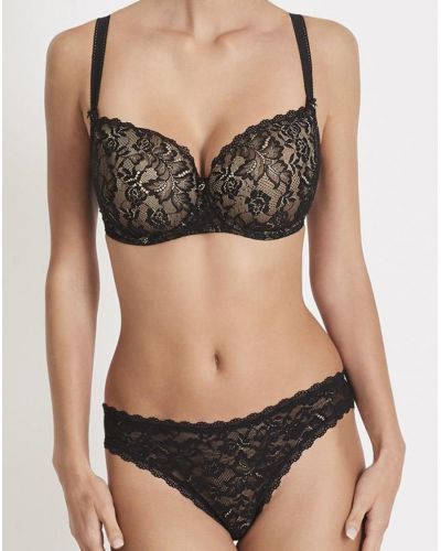 Soutien-gorge corbeille coque Aubade Rosessence (Noir)