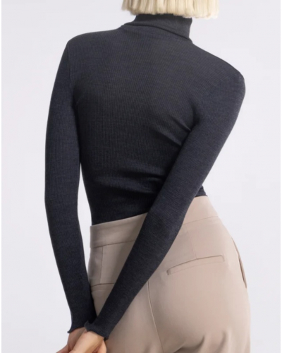 Sweater turtleneck wool and silk Oscalito 3438 (Ardoise)