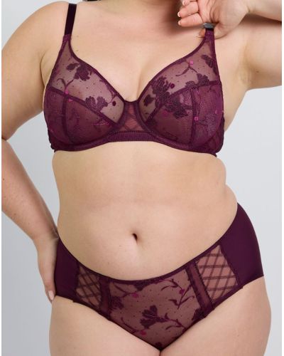 Three-part underwired bra Maison Lejaby Wildflower (Petunia)