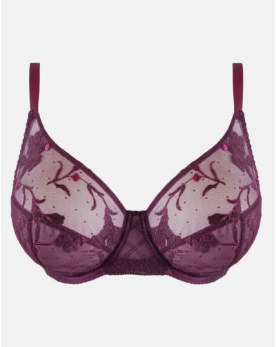 Three-part underwired bra Maison Lejaby Wildflower (Petunia)