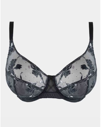 Three-part underwired bra Maison Lejaby Wildflower (Encre)