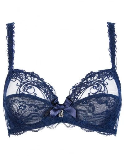 Soutien-gorge Lise Charmel Evasion 85C - Bleu Marin, Avec Armature, Modèle Plongeant, Neuf Sans étiquette