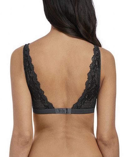 Wireless bra Wacoal Lace Perfection (Charcoal)