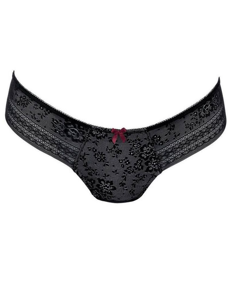Thong Rosa Faia Fleur (Black)