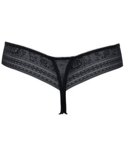 Thong Rosa Faia Fleur (Black)