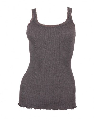 tapa del tanque de encaje de lana y seda Moretta 5760 (Negro)