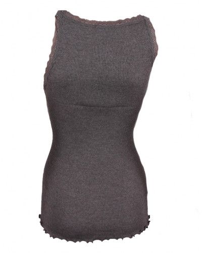 tapa del tanque de encaje de lana y seda Moretta 5760 (Negro)