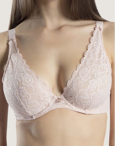Triangle bra Confort Aubade Rosessence (Nude d'été)