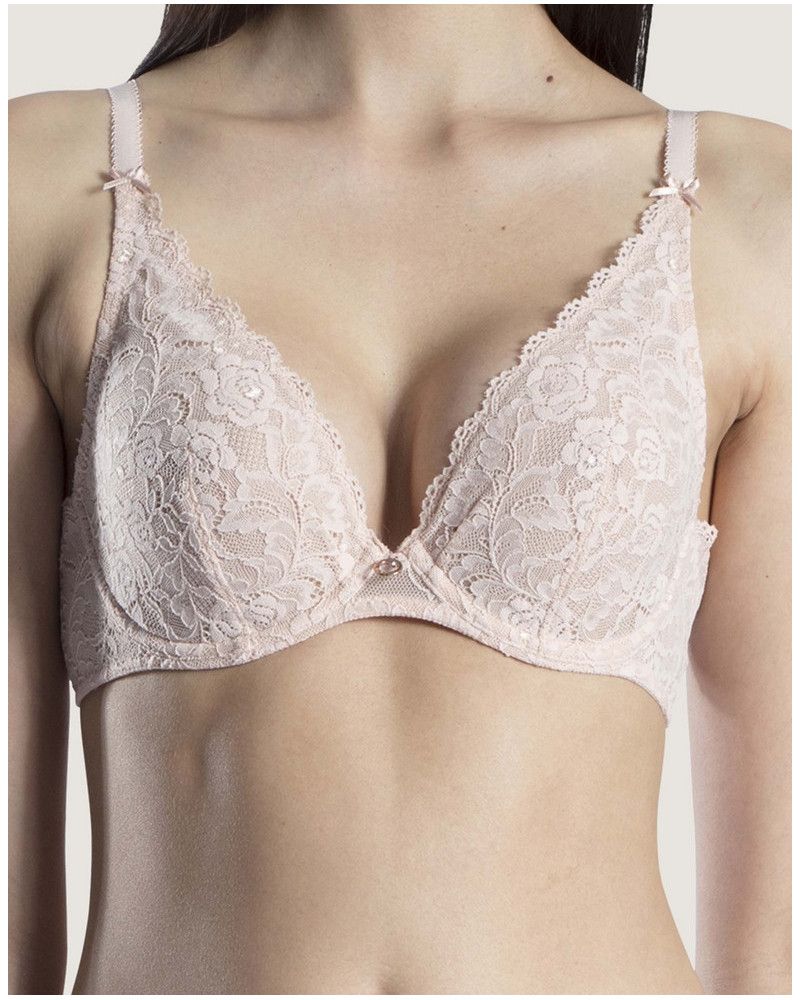 Triangle bra Aubade Rosessence (Nude d'été)
