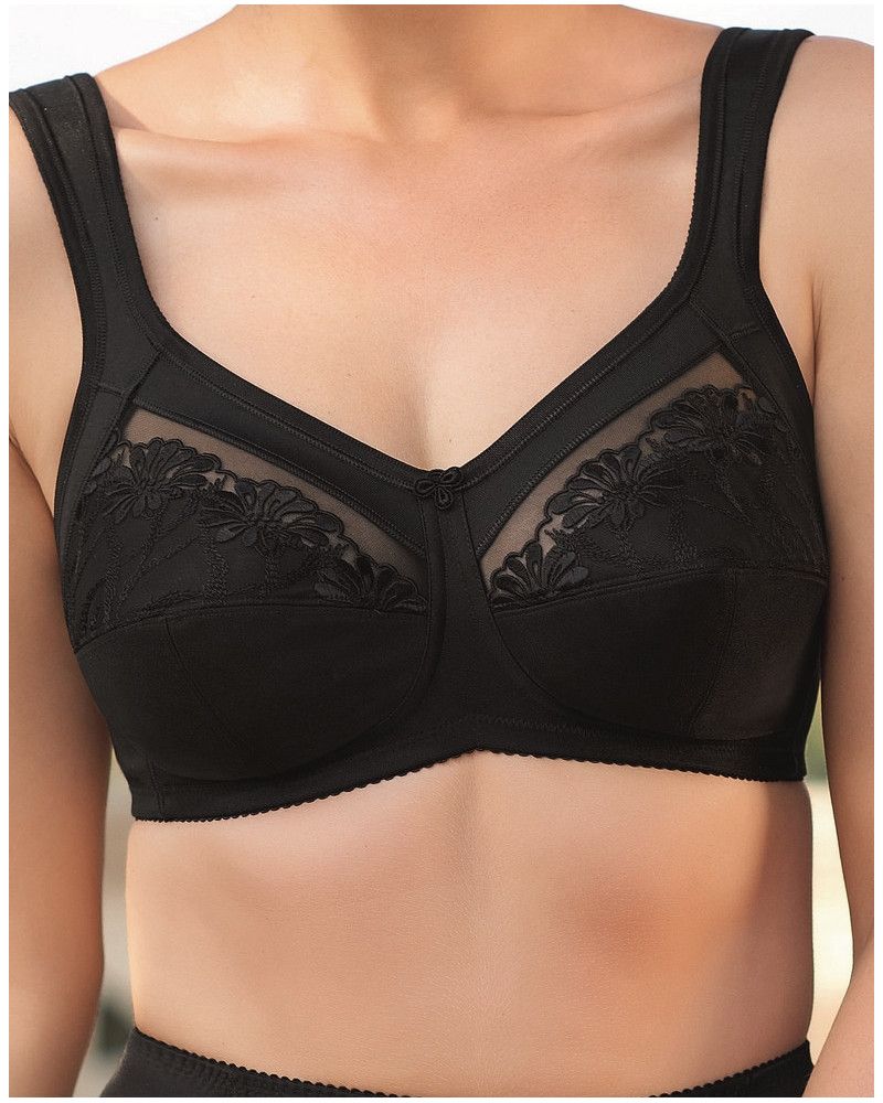 Anita Safina Embroidered Comfort Soft bra (Black)