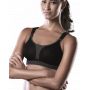 Anita Active sports Dynamix star bra (Black and Grey)