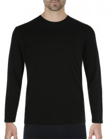 Eminence Natural Warmth T-shirt round neck long sleeves (Black)