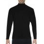 Eminence Natural Warmth T-shirt chimney collar long sleeves (Black)