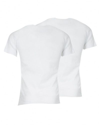 Set of 2 Athena V-neck T-shirts Organic Cotton (White)