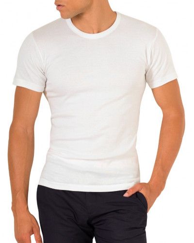 Lot of 2 Athena 100% organic cotton round neck t-shirts (White)