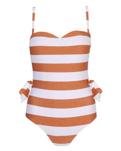 Traje de baño una pieza acolchada tirantes extraíbles Marie Jo Fernanda (Summer Copper)