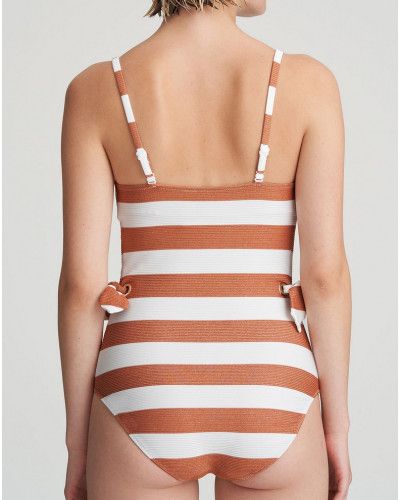 Traje de baño una pieza acolchada tirantes extraíbles Marie Jo Fernanda (Summer Copper)