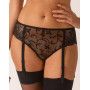 Tanga with removable suspenders Empreinte Ginger (Black)