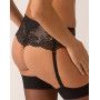 Tanga with removable suspenders Empreinte Ginger (Black)