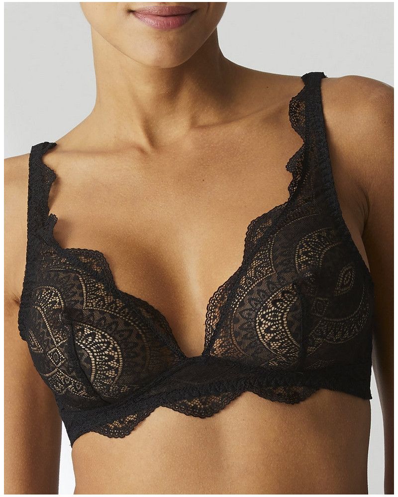 Soft Triangle Bra Simone Pérèle Karma (Black)