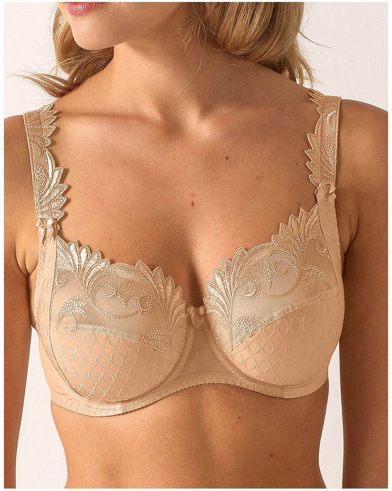 Sujetador de malla con aros Empreinte Thalia (Caramel)