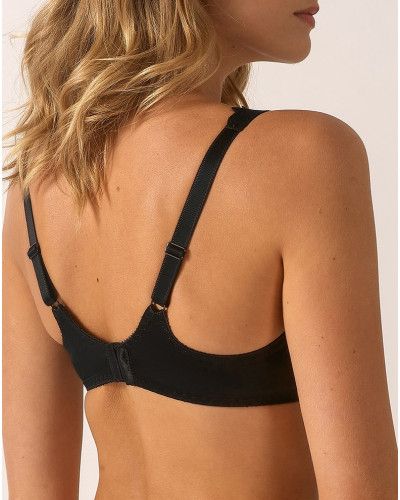 Padded microfibre underwired bra Empreinte Thalia (Black)