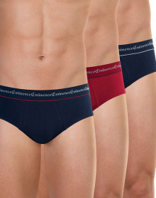 Navy blue and red briefs Eminence (Pack of 3) 