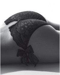 Boîte à Désir Aubade Tanga Sweet Addiction - Noir - Taille Unique - Neuf Avec étiquettes
