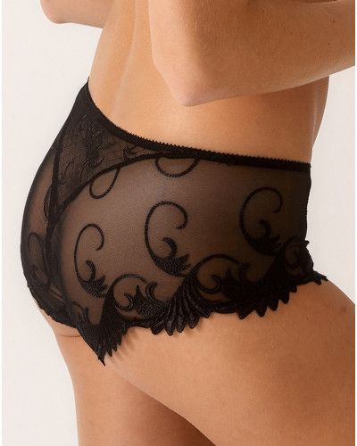 Shorty embroidered Empreinte Thalia (Black)