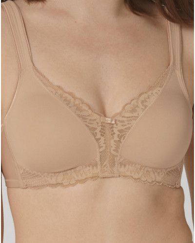 Sujetador sin aros Triumph Modern Lace+Cotton (Beige)