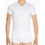 T-shirt col V HOM Classic modal (Blanc) HOM - 3