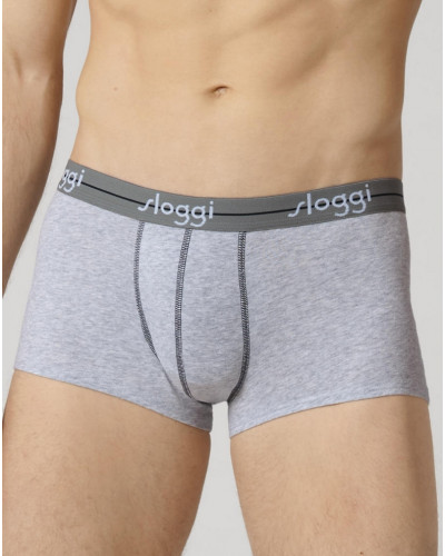 Pack of 2 Hipster Sloggi for Men Start (Grey/Black)