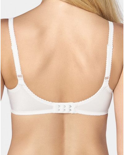 Lot de 2 soutiens-gorge sans armatures Claudette Blanc