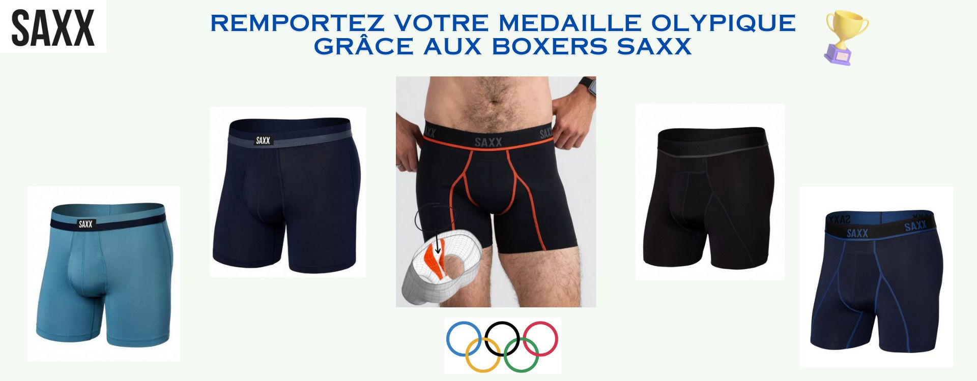 Pourquoi les hommes choisissent les boxers SAXX avec poche intérieure pour performer au JO ?