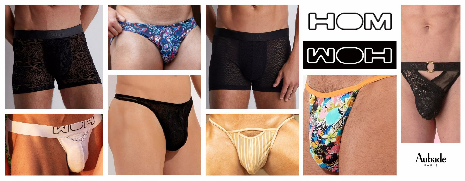 Audace et séduction : Selection de sous-vêtements sexy pour hommes (HOM / Aubade Men / WOH)